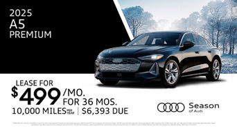 $499/Mo Lease on 2025 Audi A5 Premium