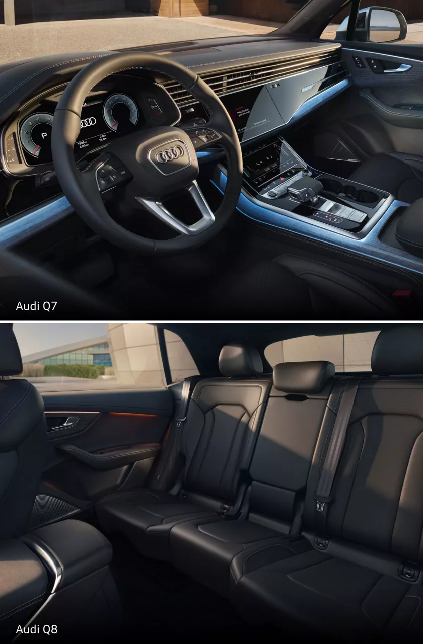 Audi Q7 vs. Q8 Interior