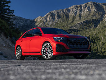 Audi car in the mountain