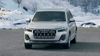 Audi Q7 in a snowy landscape
