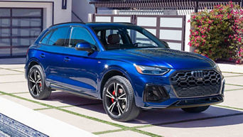 Front view of an Audi Q5 parked.