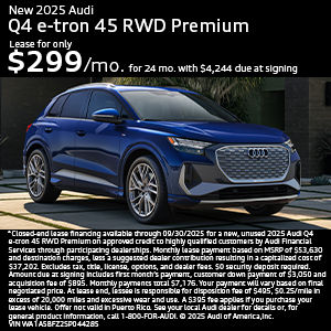 Side view of an Audi Q4