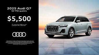 Side profile view of Audi Q7