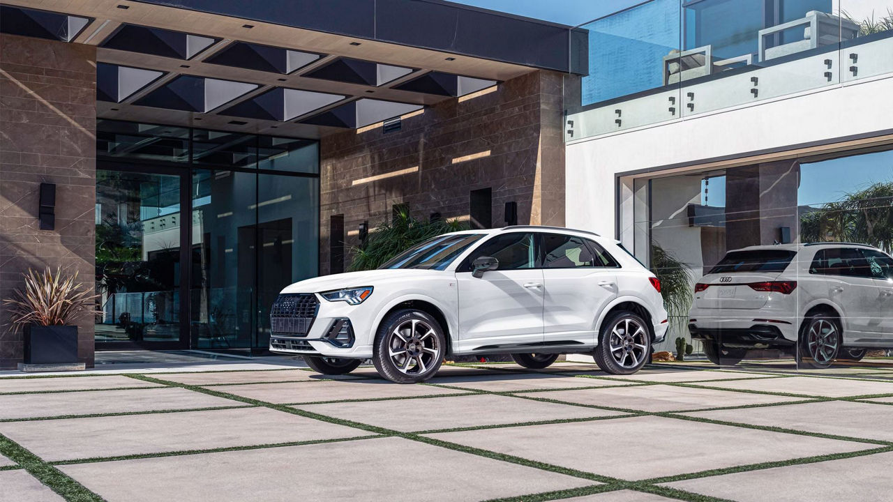 New 2025 Audi Q3 SUV Front-side profile