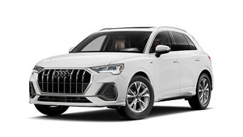 White Audi q3 premium