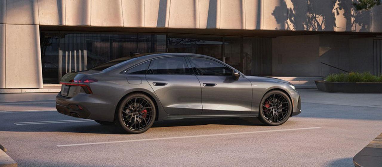 2026 Audi A6 parked in an office parking lot