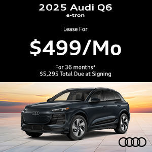 Side view of Audi Q6 e-tron 
