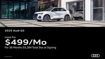 Side profile view of Audi Q3