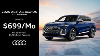 Side profile view of Audi Q5.