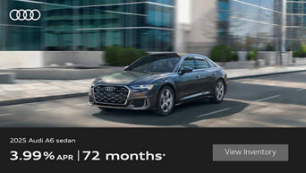 Side View of Audi A6 Driving