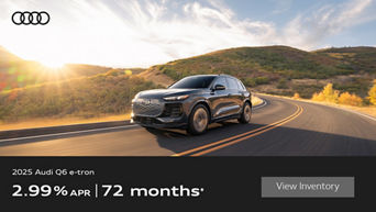 Side View of Audi Q6 Driving