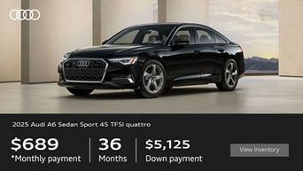 Side View of Audi A6 Sport