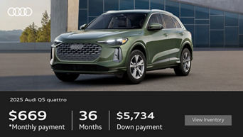 Front/Side View of Q5 Parked