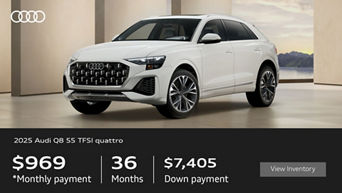 Front/Side View of Q8 Parked