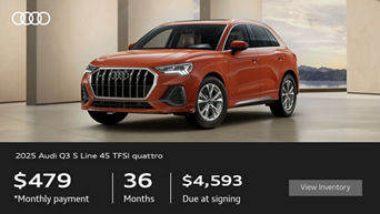side view 2025 Audi Q3 S line 45 TFSI quattro
