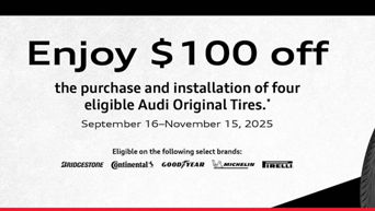 Audi tire offer. 