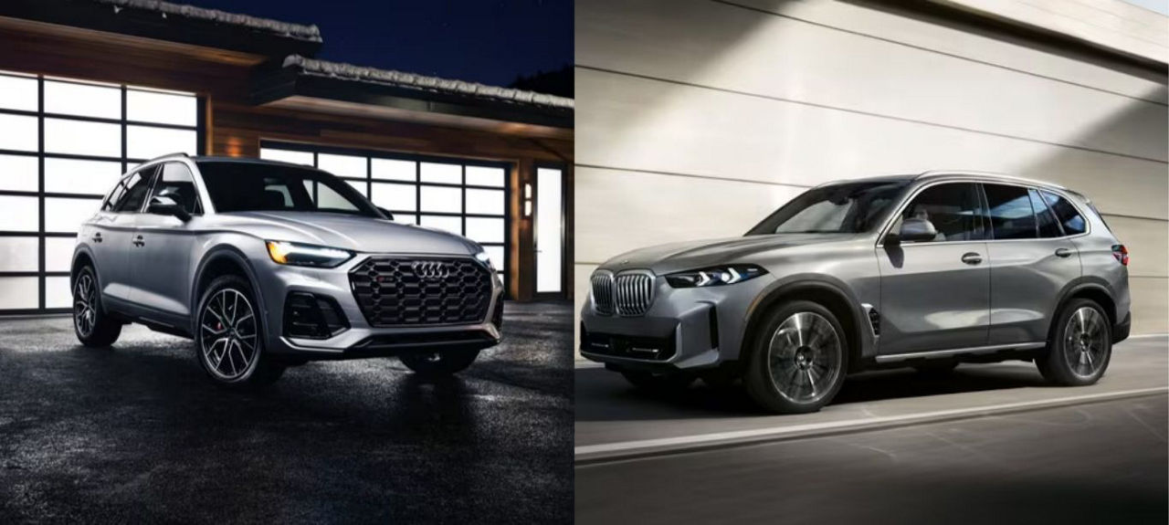 Audi Q5 SUV and BMW X5 SUV Comparison