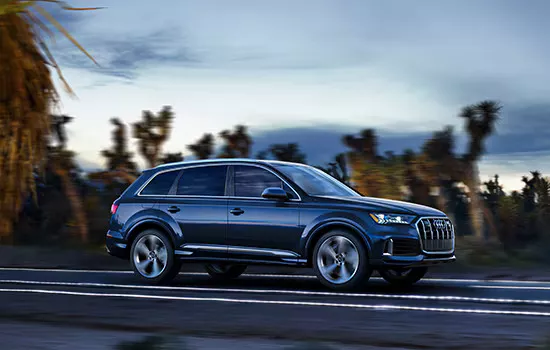 Audi Q7 SUV on the road