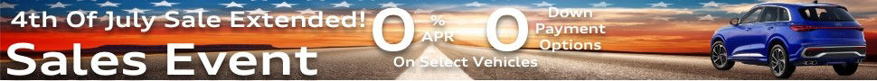 0% financing in lieu of discounts for 24-36 months Subject To Credit Approval.  Subject To Residency Restrictions.  0% will affect final pricing and negotiated discount.  Trade value could affect credit approval.  Cannot be combined with any other discount.  Applies to these models only.  2025 All New A5 Sedan,2025 A6 Sportback E-Tron 55, A6 Sportback E-tron 60, S6 Sportback E-tron,2025 A8L & S8,2025 Q4 e-tron 45 RWD,2025 Q4 e-tron 55,2025 All Q6 e-tron,2025 SQ6 e-tron,2025 Q5e PHEV,2025 S e-tron GT.