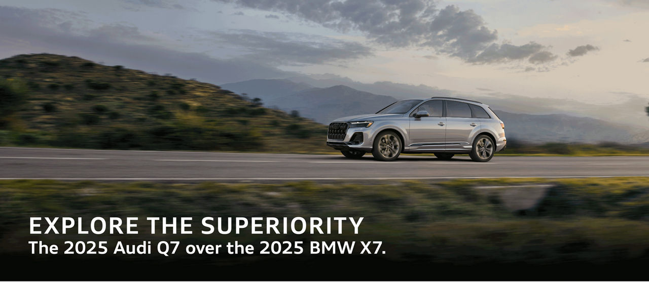 Audi Q7 Side View Driving