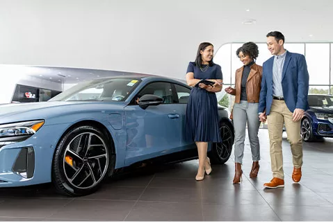 Audi Salesperson and Customer