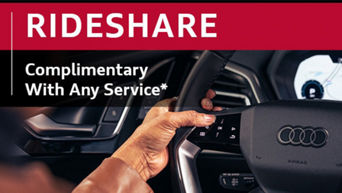 Complimentary Rideshare specials at Audi Greenville
