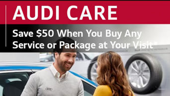 Save $50 When You Buy Any Service or Package at Your Visit at Audi Greenville