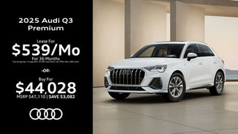 Front view of Audi Q3.