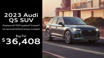 Image of an Audi Q5 driving.