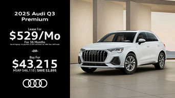 Front view of Audi Q3.