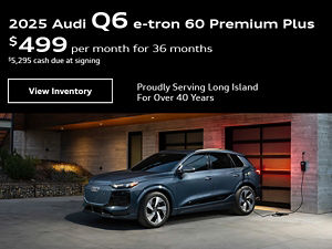 Audi Q6 e-tron parked night time