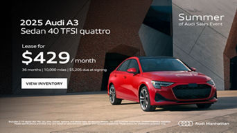 Lease the Audi A3 in Manhattan NY Today