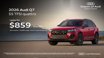 Lease The Audi Q7 In Manhattan NY Today