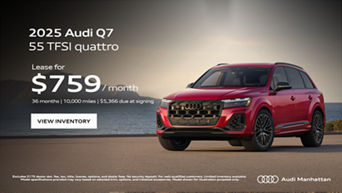 Lease The Audi Q7 In Manhattan NY Today