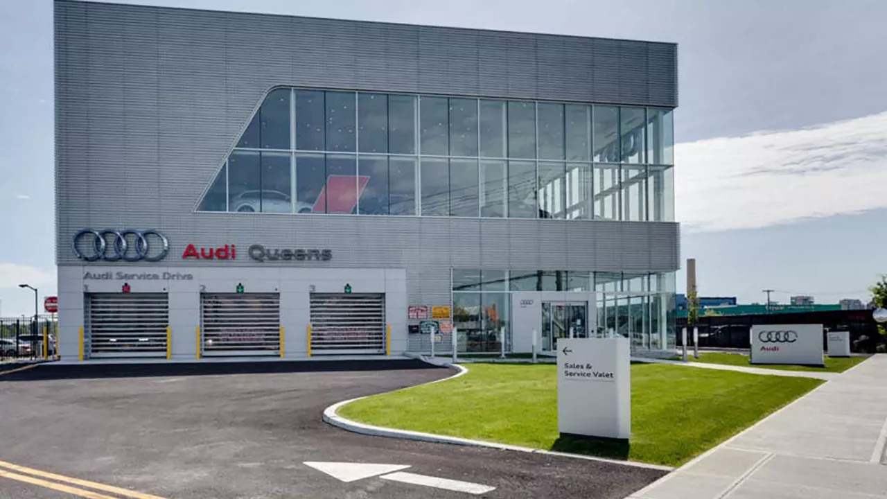 Image of Audi Queens dealership.