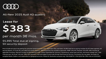 A3 $383 lease
