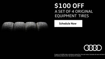 $100 OFF A set of 4 original equipment tires