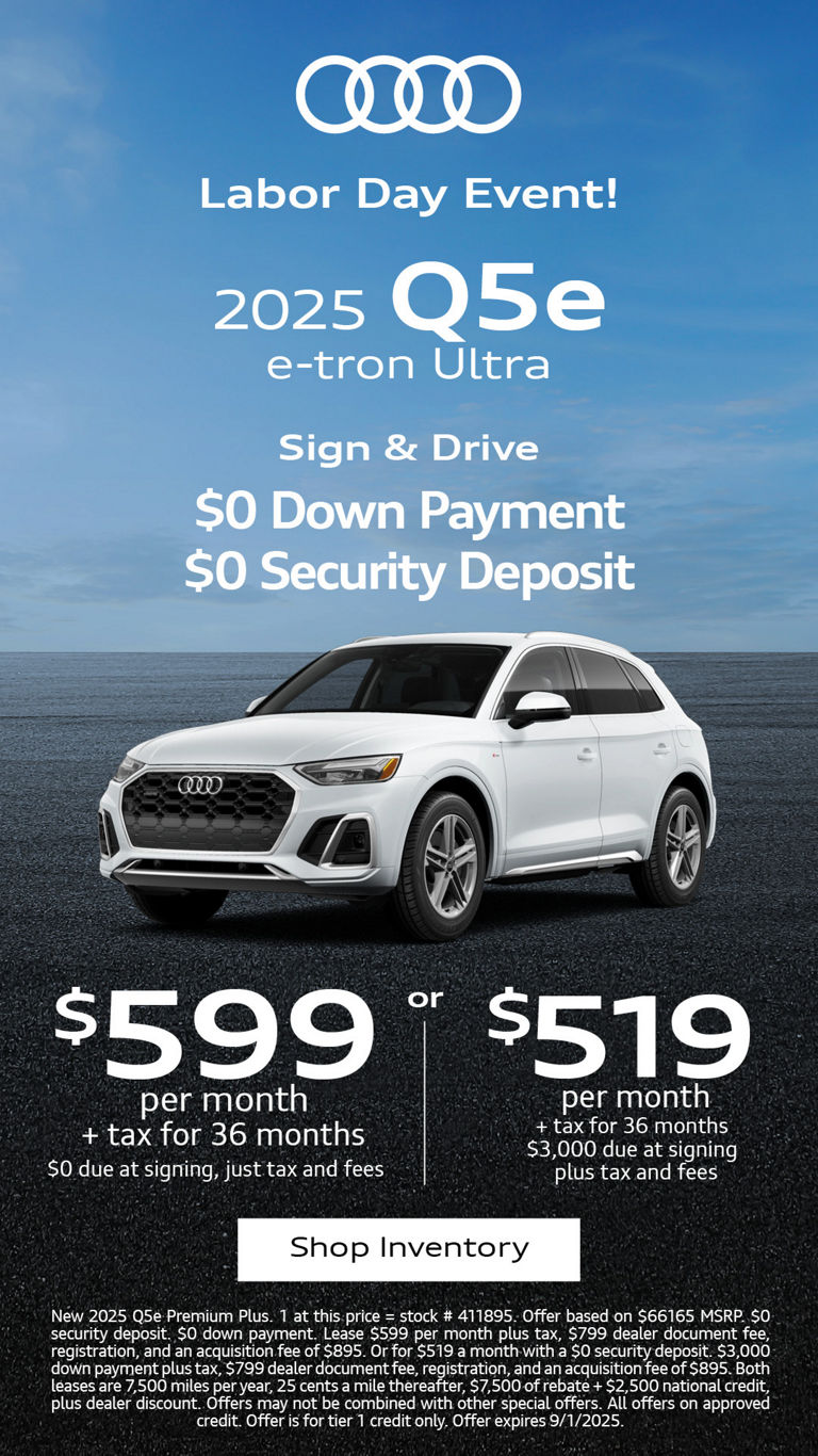 Audi Q6 etron side profile