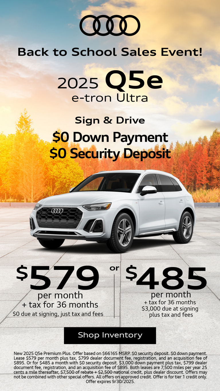 Audi Q5e etron side profile