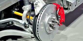 Image of vehicle brakes.