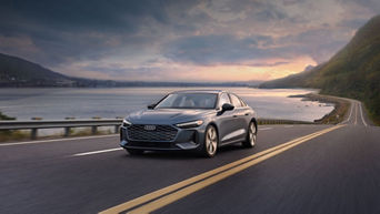The All New A5 Driving On A Highway