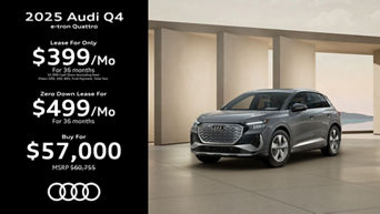 Audi Q4 e-tron parked