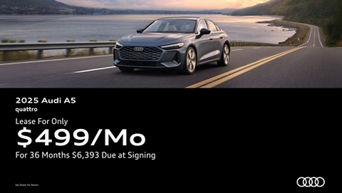 Audi A5 quattro parked