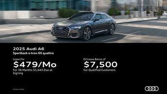 Audi A6 parked