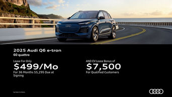 Audi Q6 e-tron parked