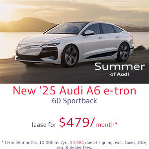 Side view of an Audi vehicle