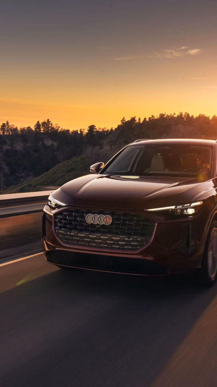 Front view of an Audi.