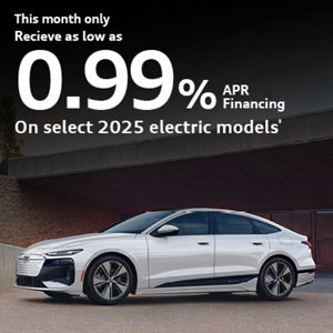 As low as 0.99% APR financing on select 2025 Electric models*