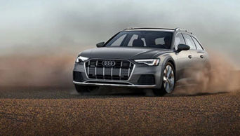 Audi vehicle accelerating
