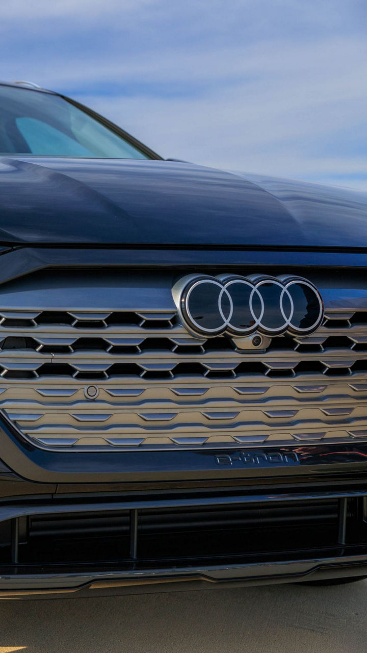 Close view of an Audi SUV parked.